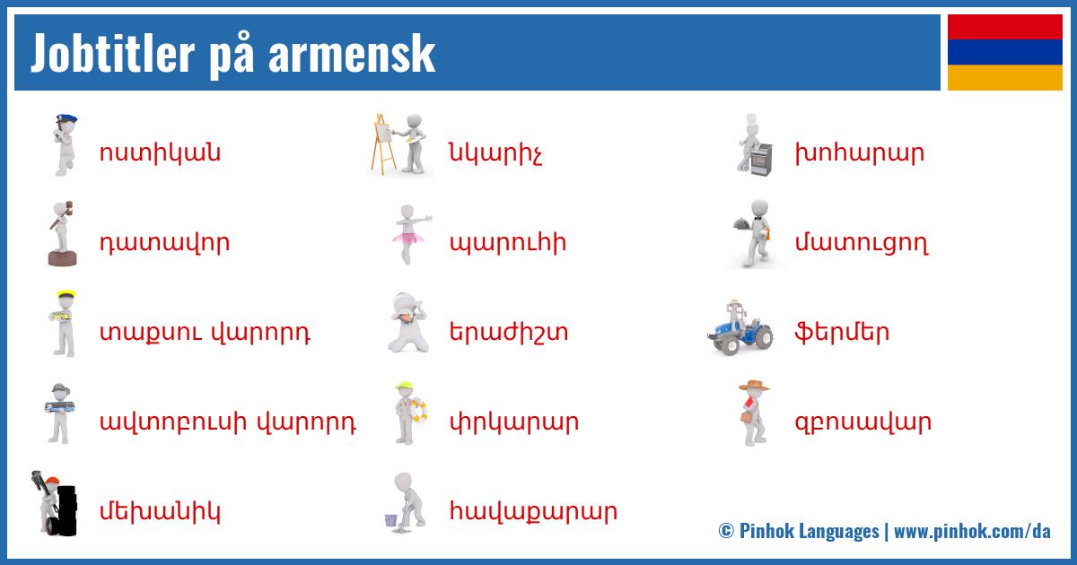 Jobtitler på armensk