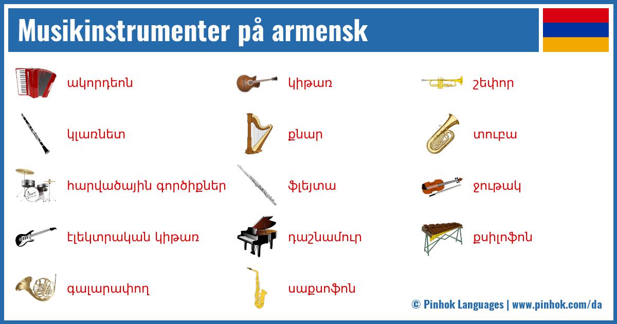 Musikinstrumenter på armensk