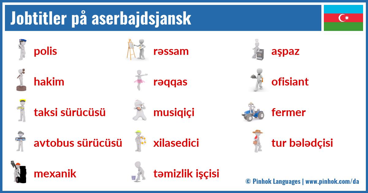 Jobtitler på aserbajdsjansk