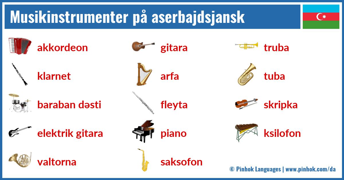 Musikinstrumenter på aserbajdsjansk
