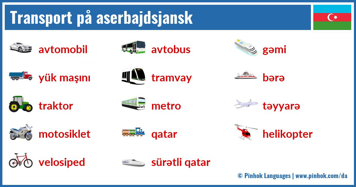 Transport på aserbajdsjansk