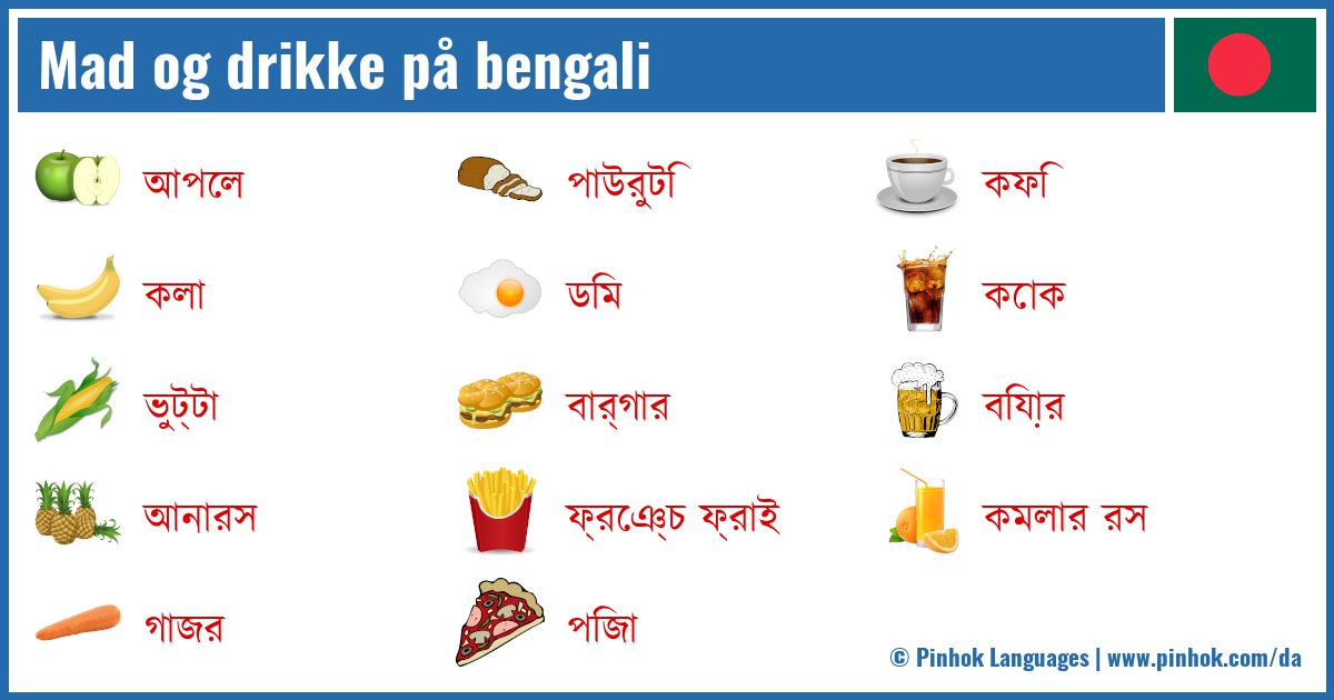 Mad og drikke på bengali