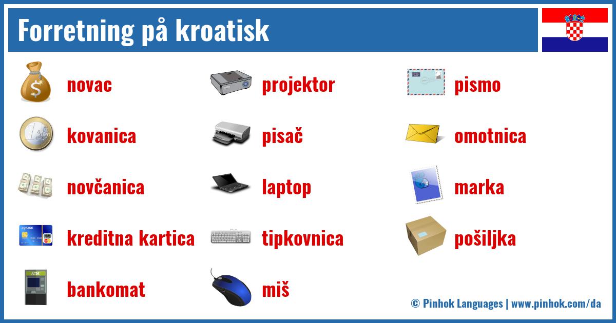 Forretning på kroatisk