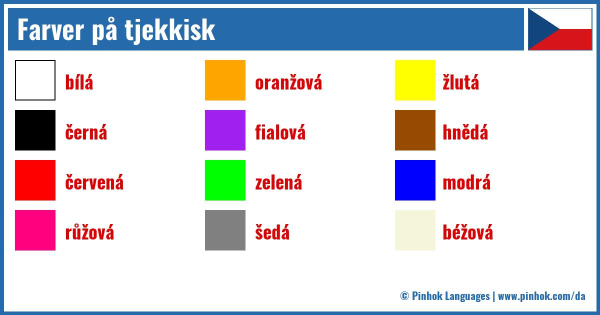 Farver på tjekkisk