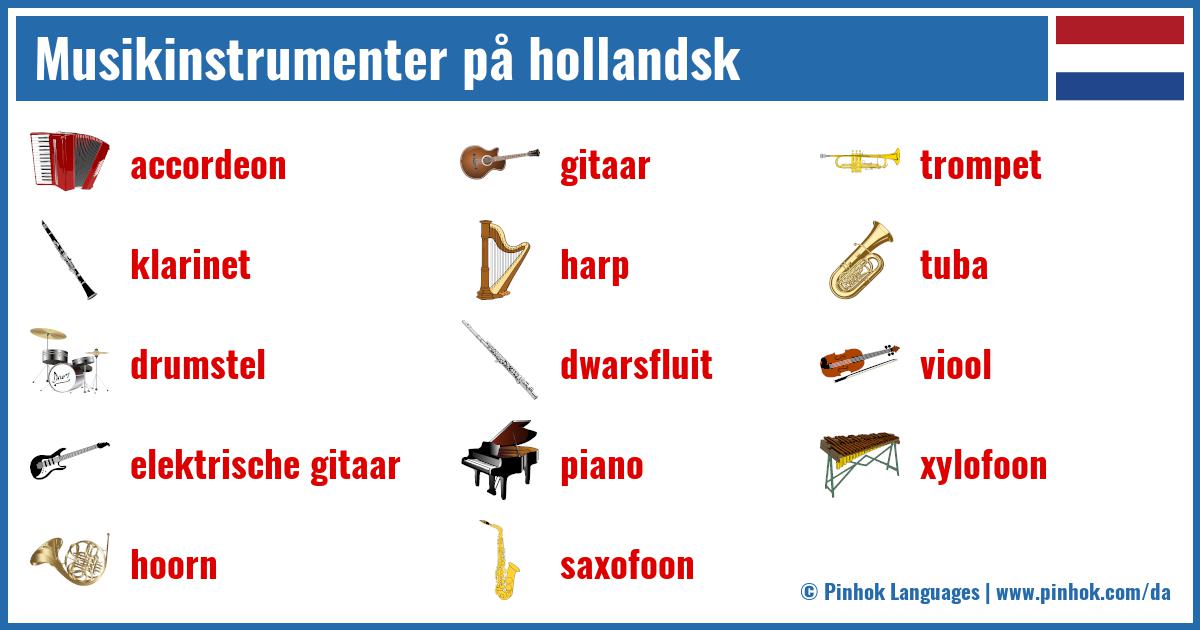 Musikinstrumenter på hollandsk