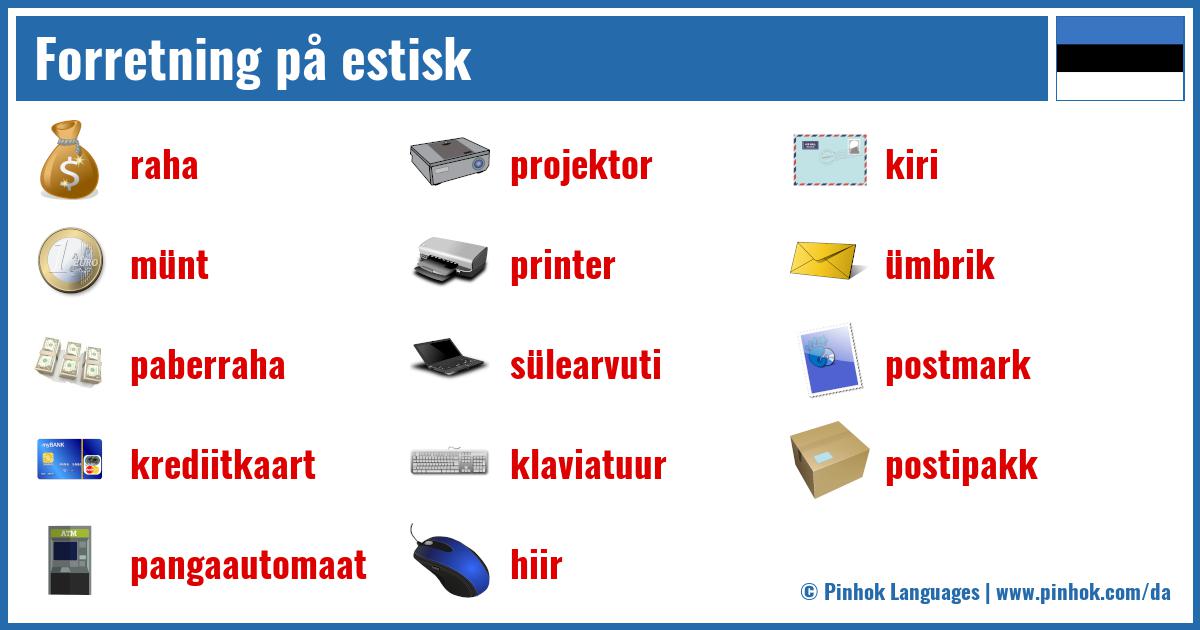 Forretning på estisk