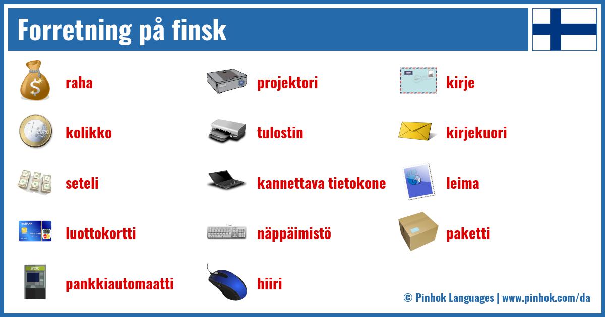 Forretning på finsk