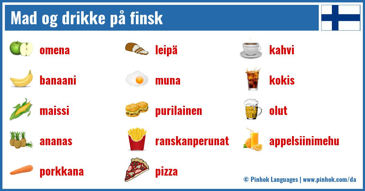 Mad og drikke på finsk