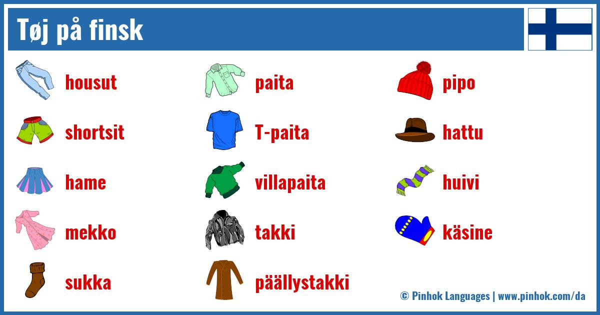 Tøj på finsk