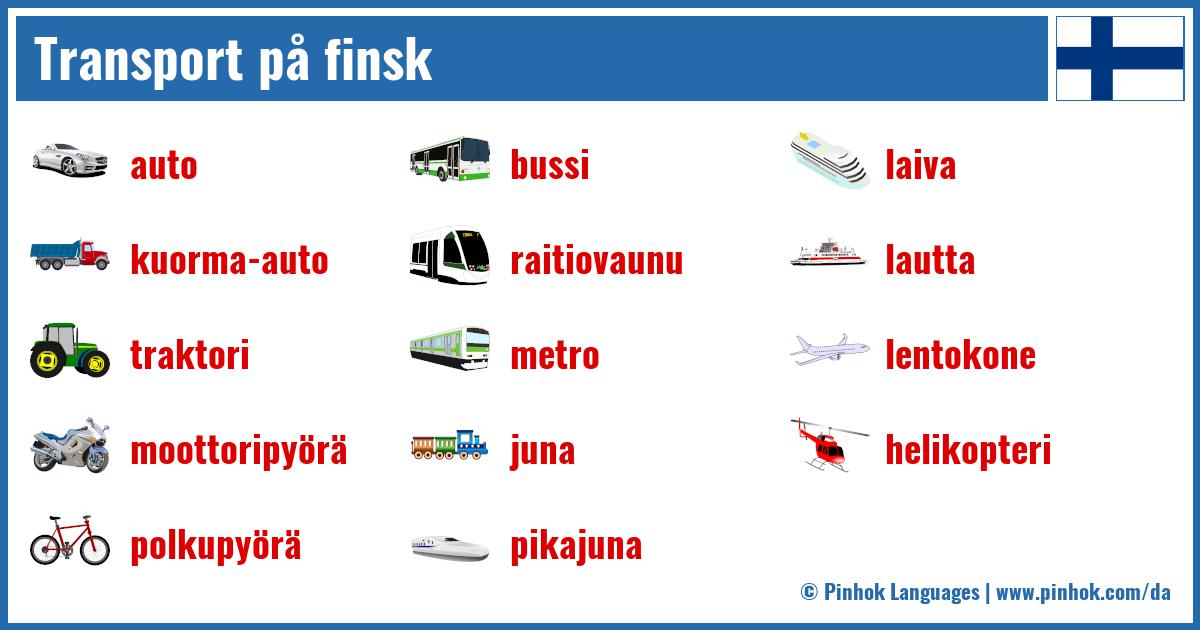 Transport på finsk