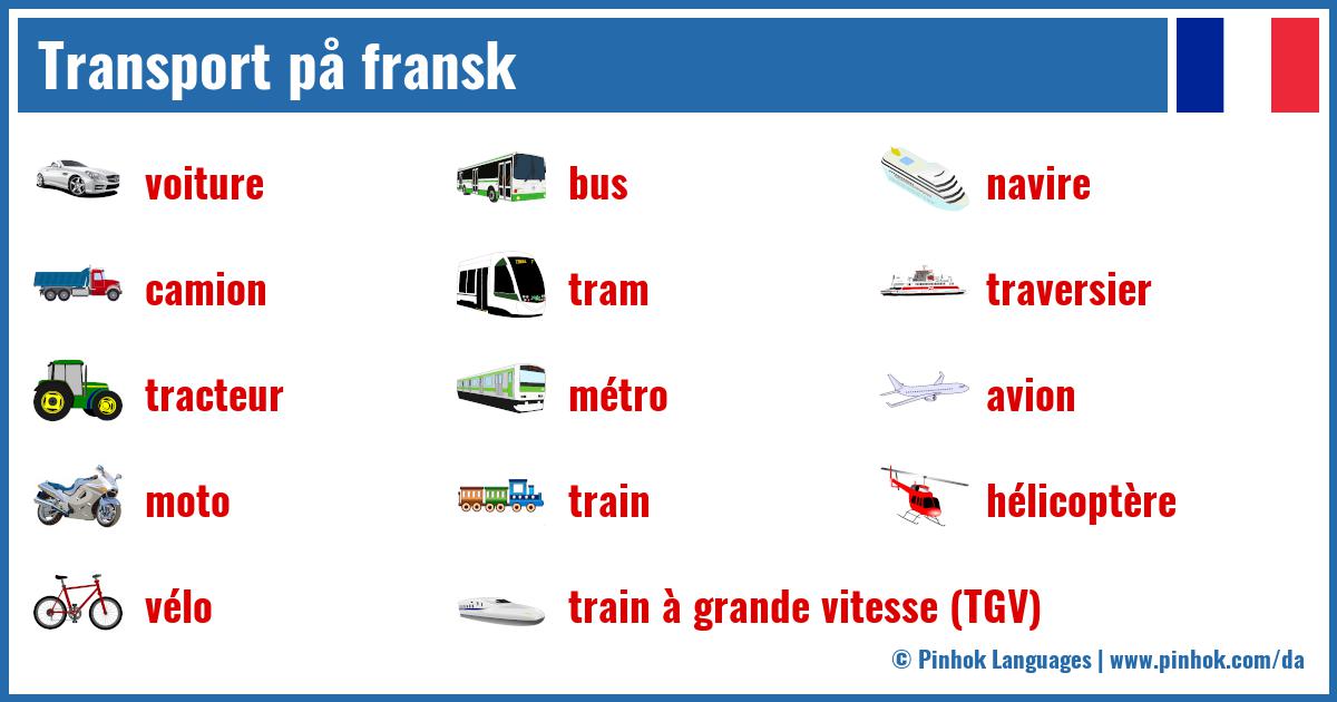Transport på fransk