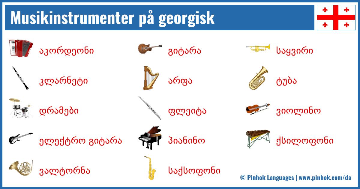 Musikinstrumenter på georgisk