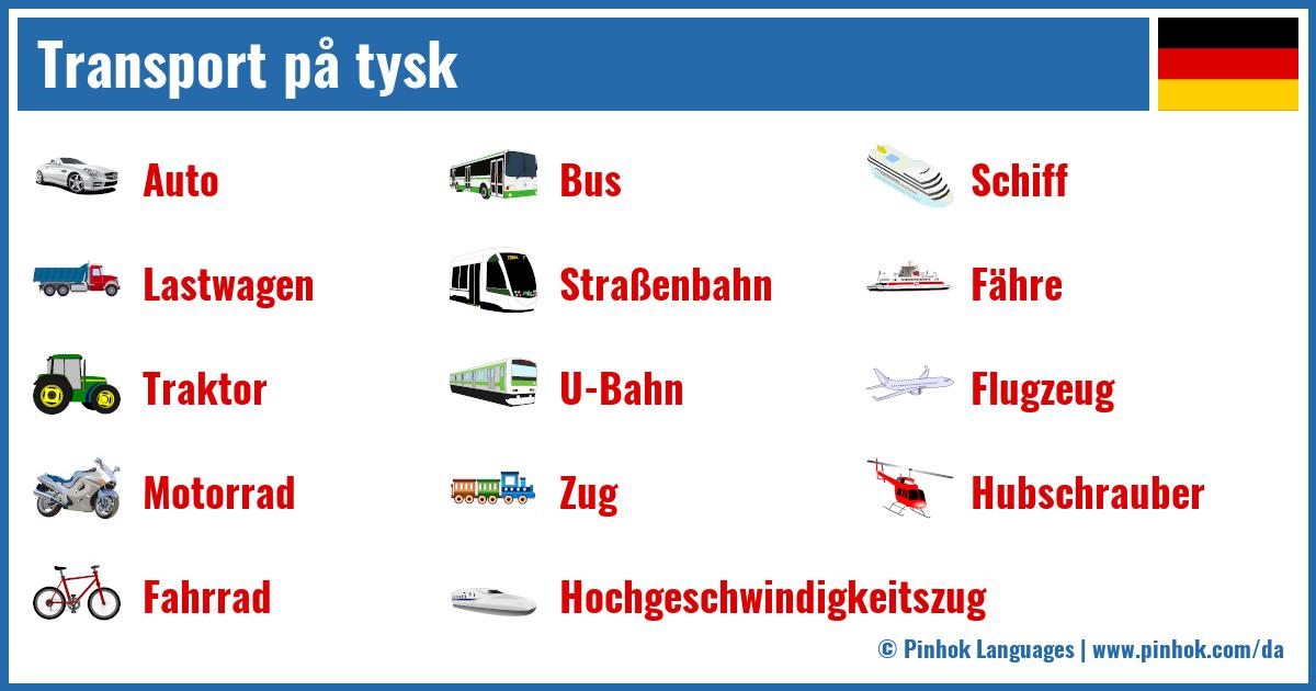 Transport på tysk