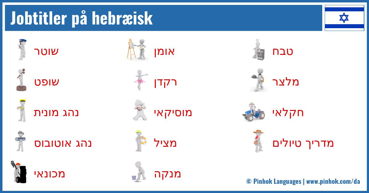 Jobtitler på hebræisk