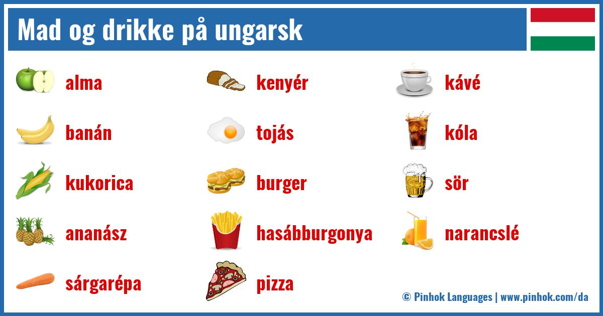 Mad og drikke på ungarsk