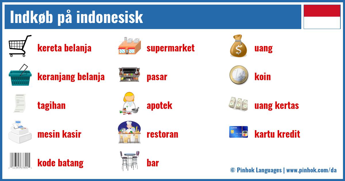 Indkøb på indonesisk