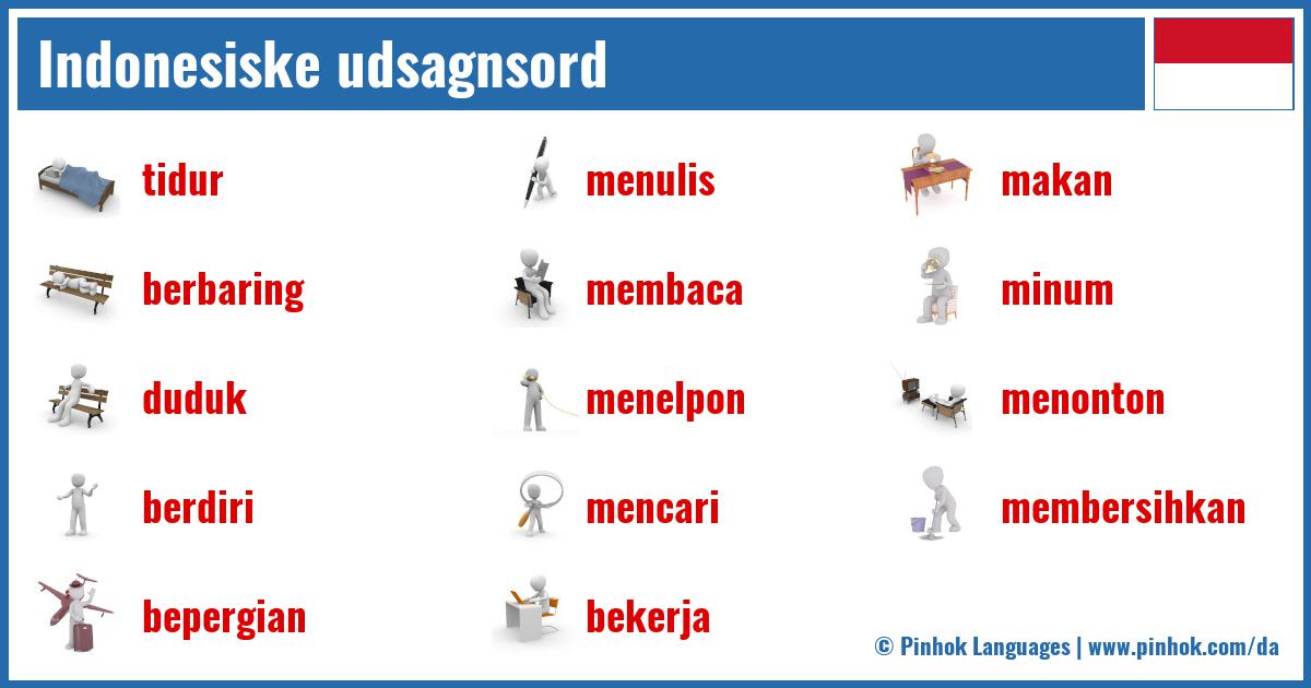 Indonesiske udsagnsord