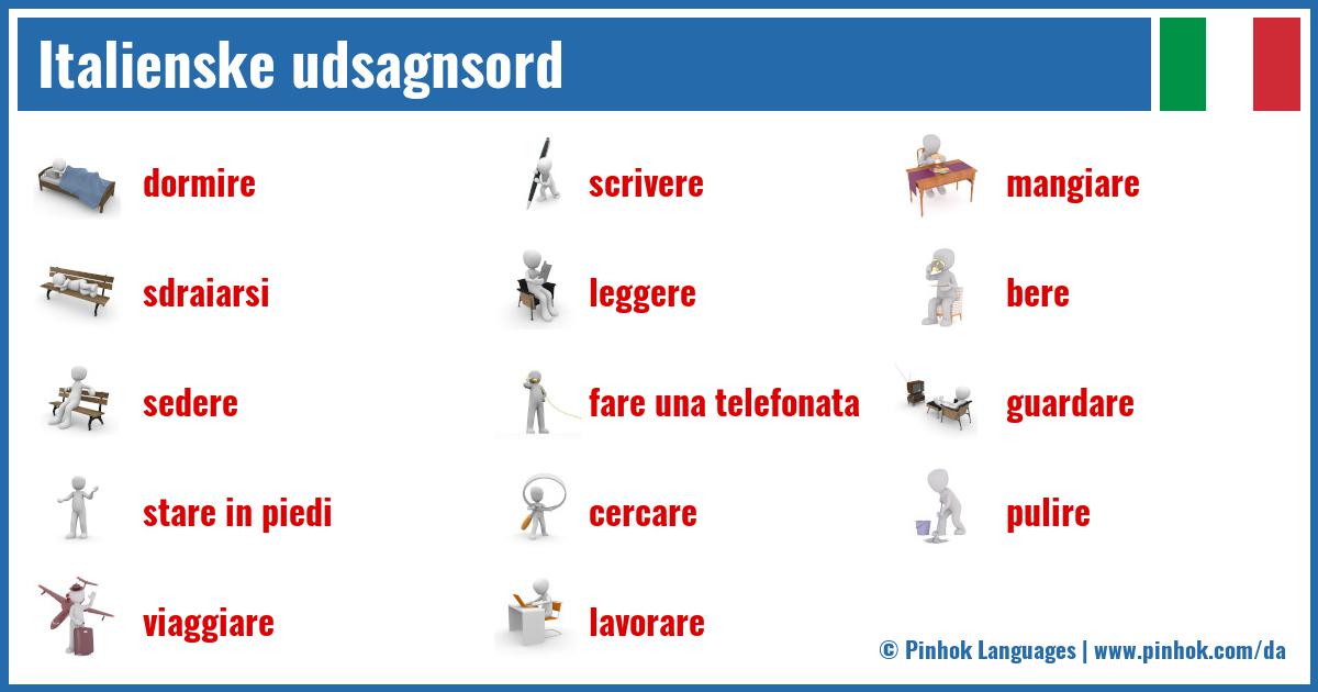 Italienske udsagnsord