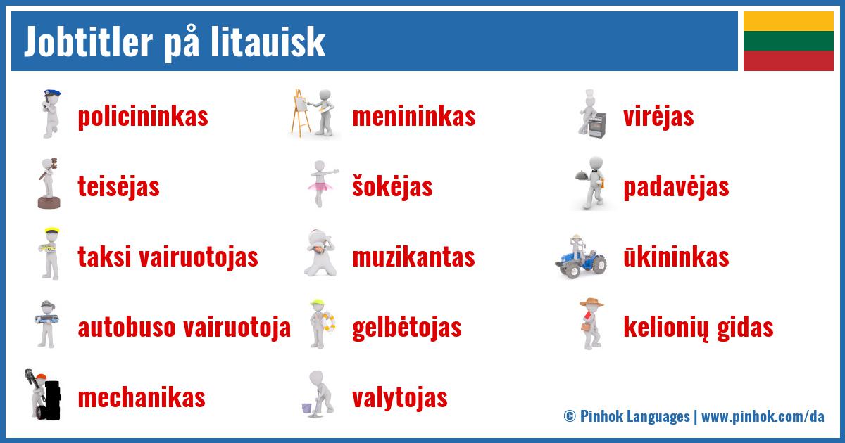 Jobtitler på litauisk
