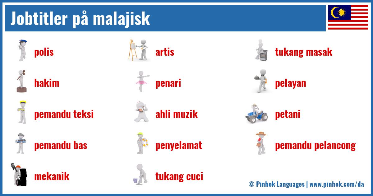 Jobtitler på malajisk
