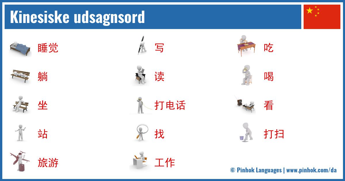 Kinesiske udsagnsord