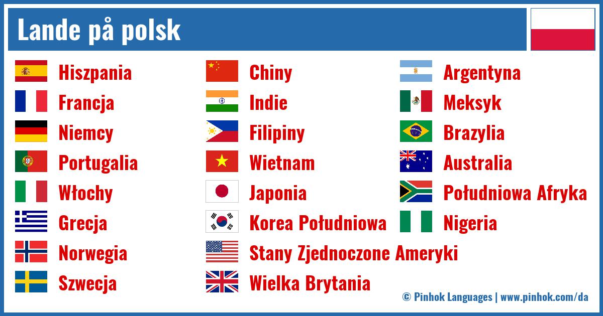 Lande på polsk