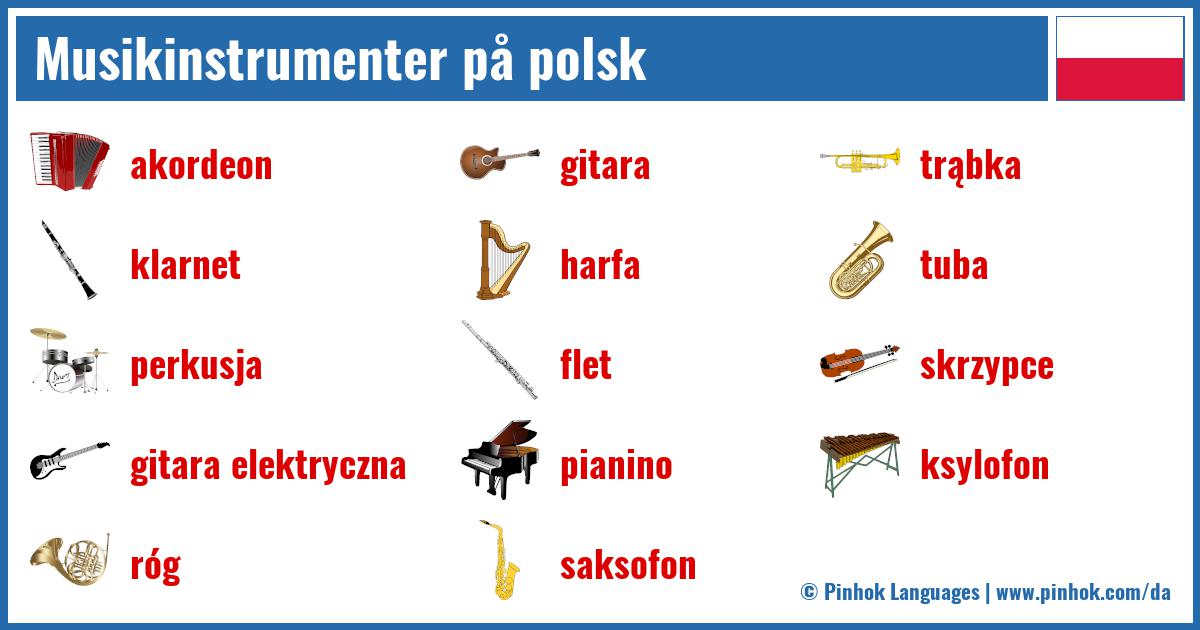 Musikinstrumenter på polsk