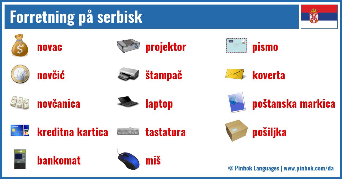 Forretning på serbisk