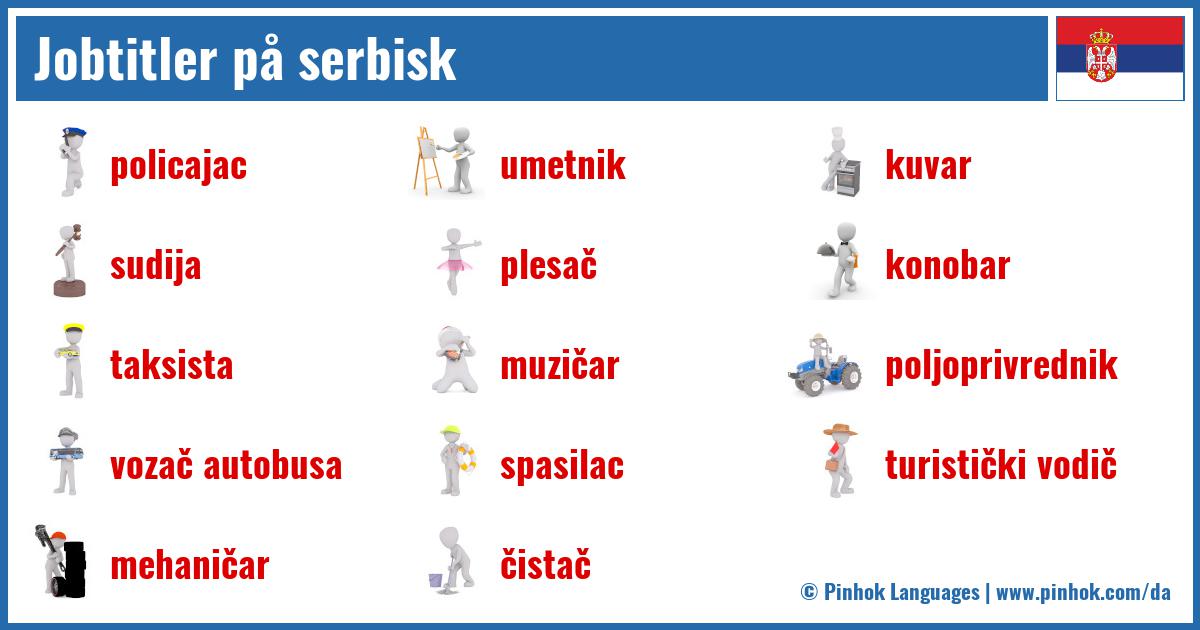 Jobtitler på serbisk
