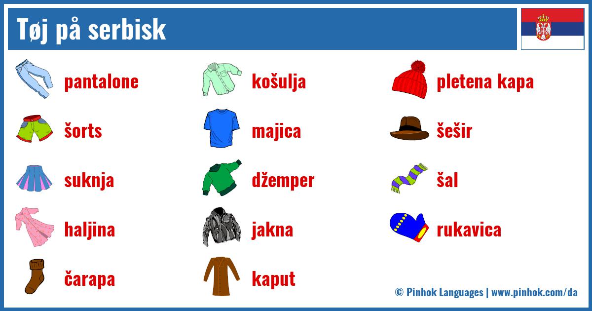 Tøj på serbisk