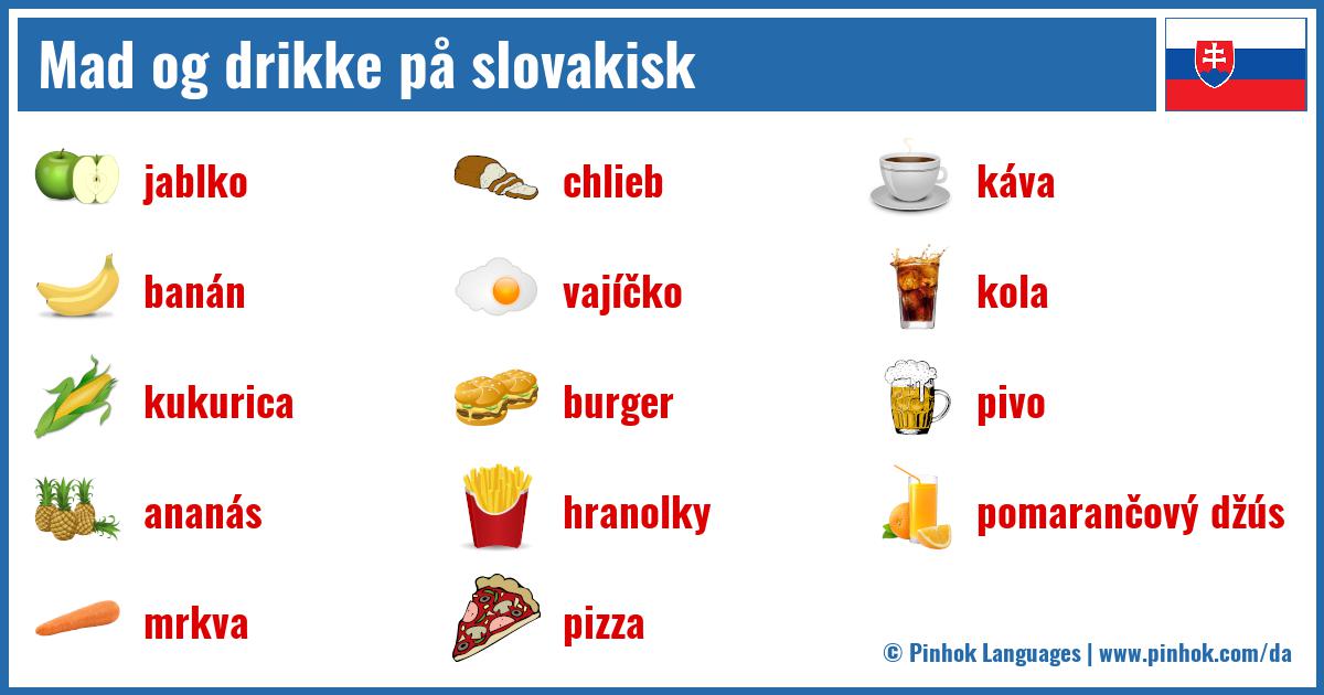 Mad og drikke på slovakisk