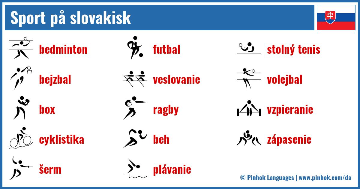 Sport på slovakisk