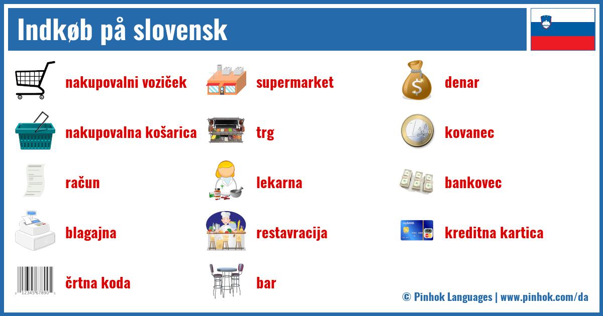 Indkøb på slovensk