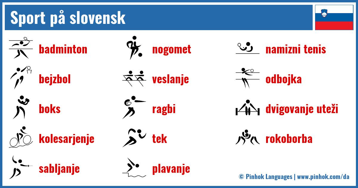 Sport på slovensk