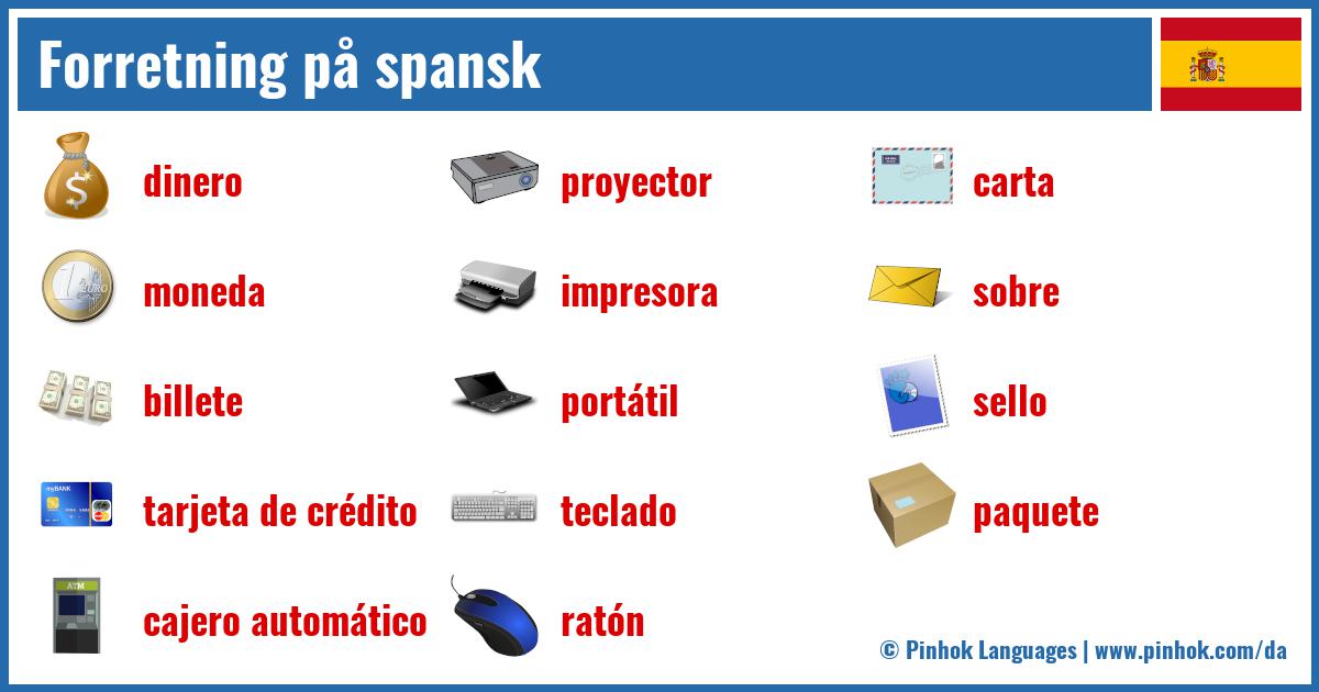 Forretning på spansk