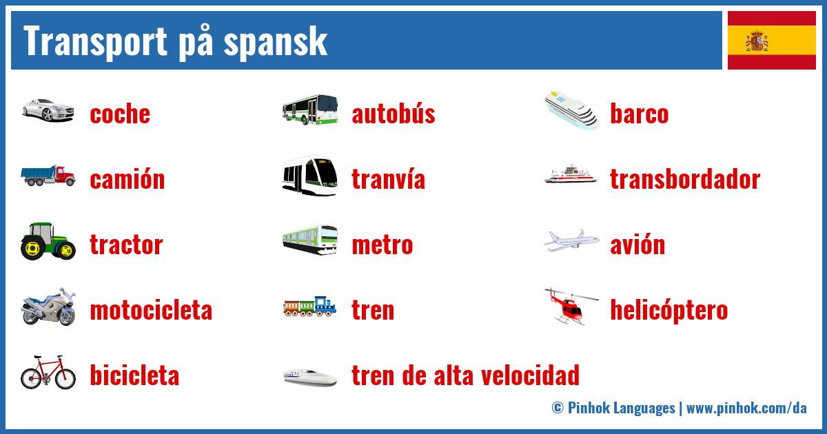 Transport på spansk