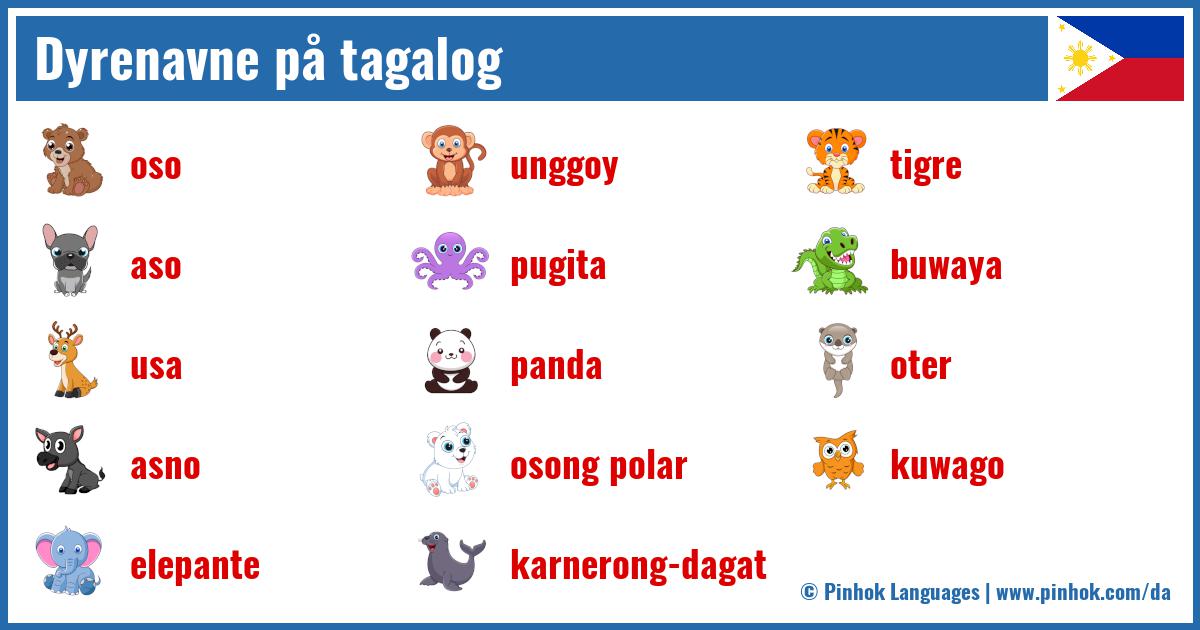 Dyrenavne på tagalog