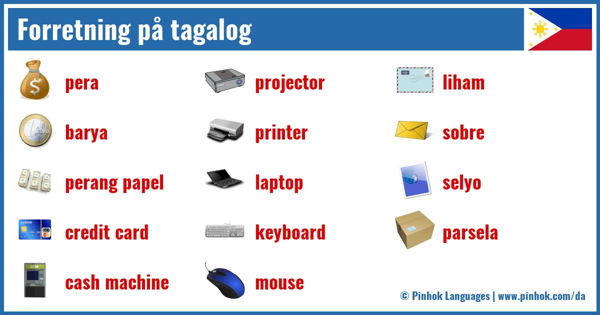 Forretning på tagalog