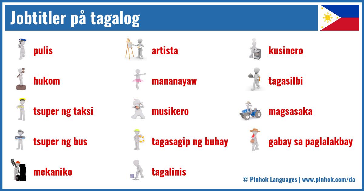 Jobtitler på tagalog