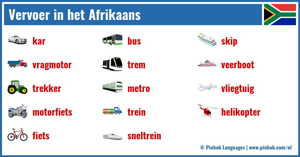 Vervoer in het Afrikaans