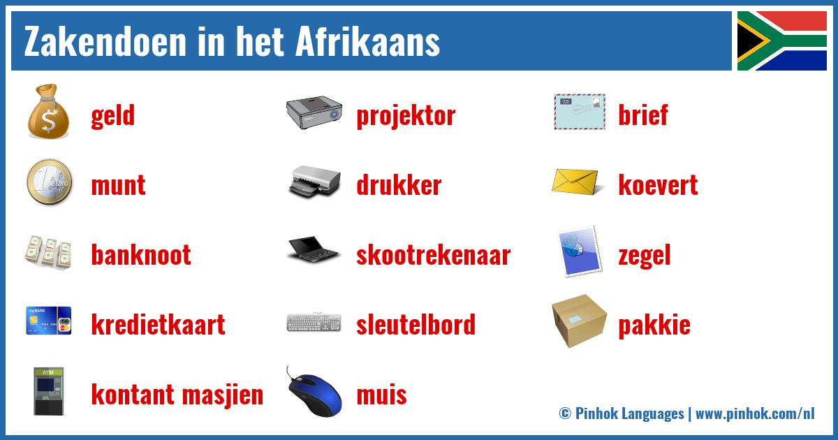 Zakendoen in het Afrikaans