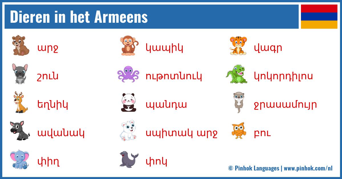 Dieren in het Armeens
