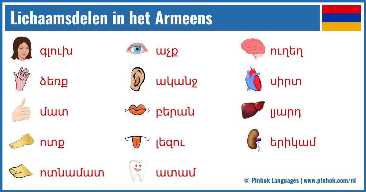 Lichaamsdelen in het Armeens