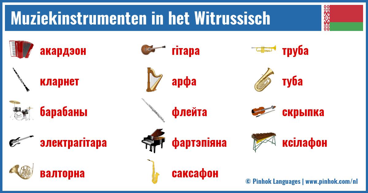 Muziekinstrumenten in het Witrussisch