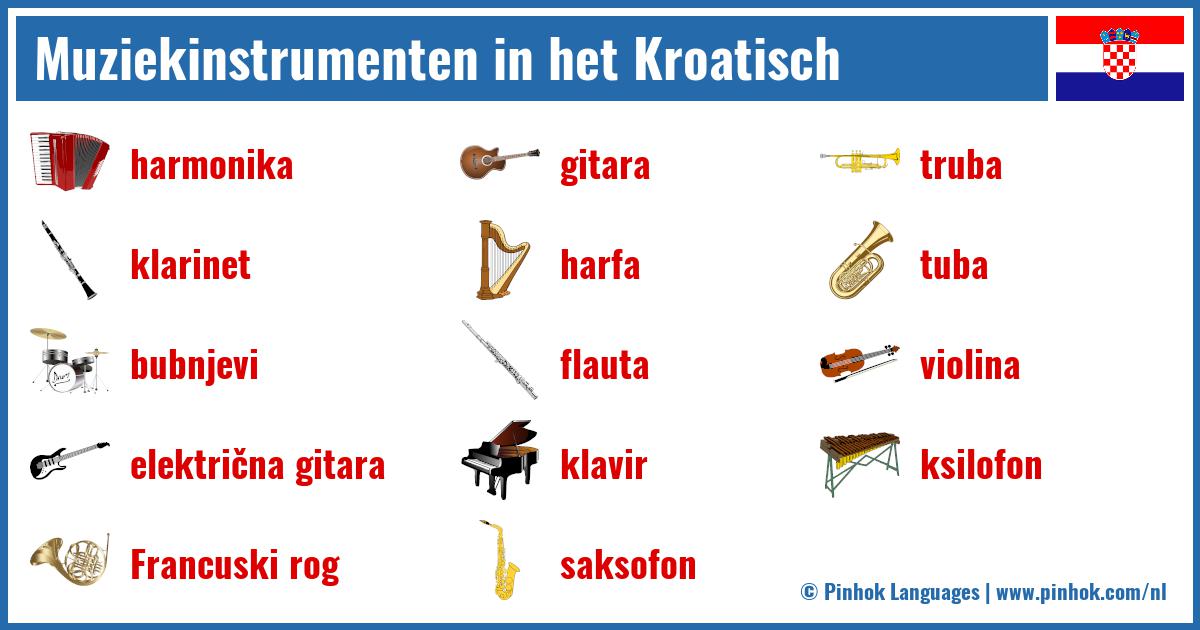 Muziekinstrumenten in het Kroatisch