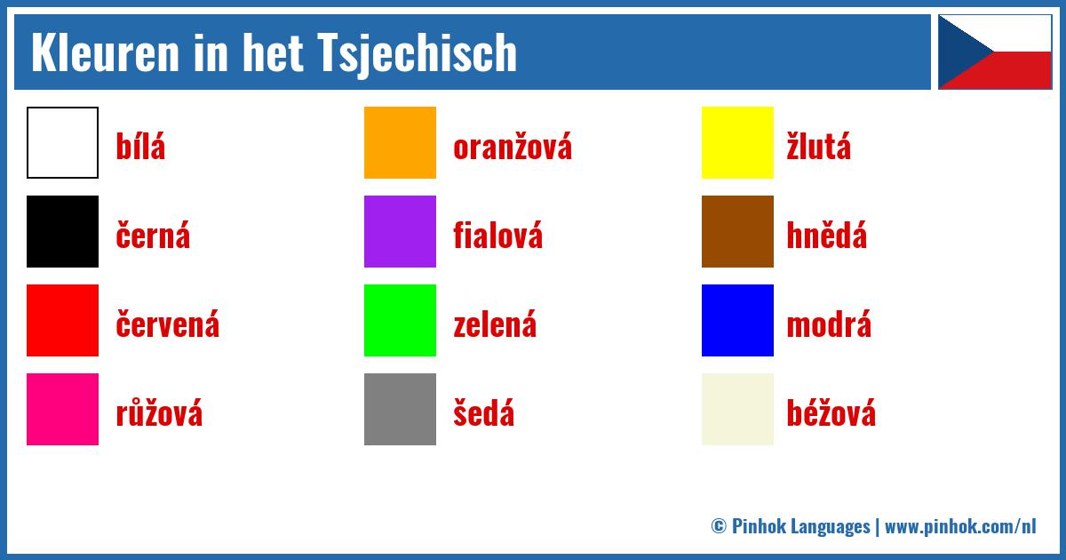 Kleuren in het Tsjechisch