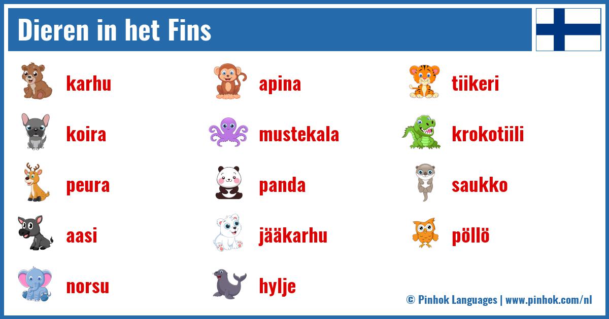 Dieren in het Fins