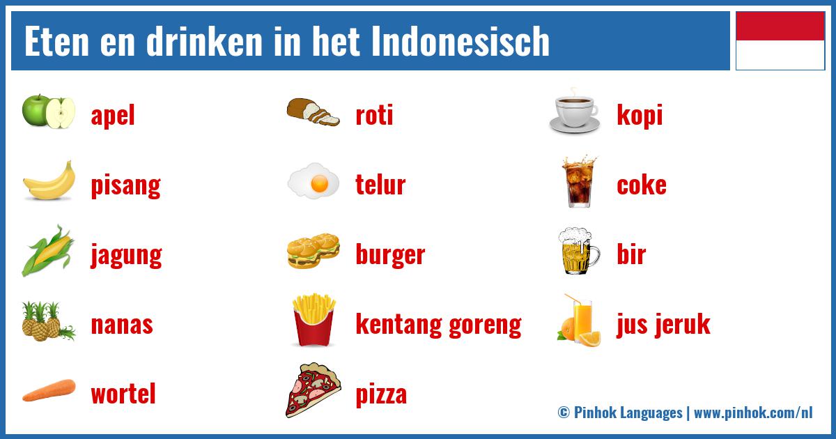Eten en drinken in het Indonesisch