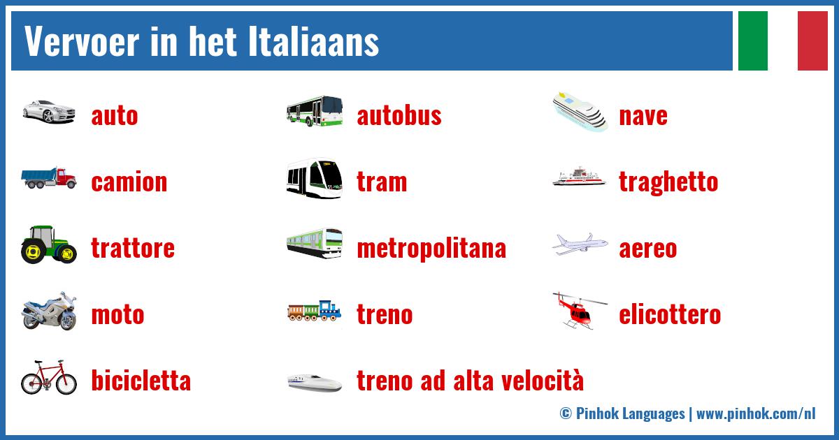 Vervoer in het Italiaans