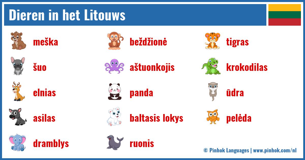 Dieren in het Litouws